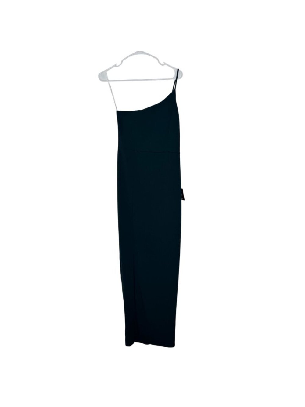 Lulus Elegant Allure Hunter Green One-Shoulder Sleeveless Midi Dress Size Lg NWT - Picture 2 of 6